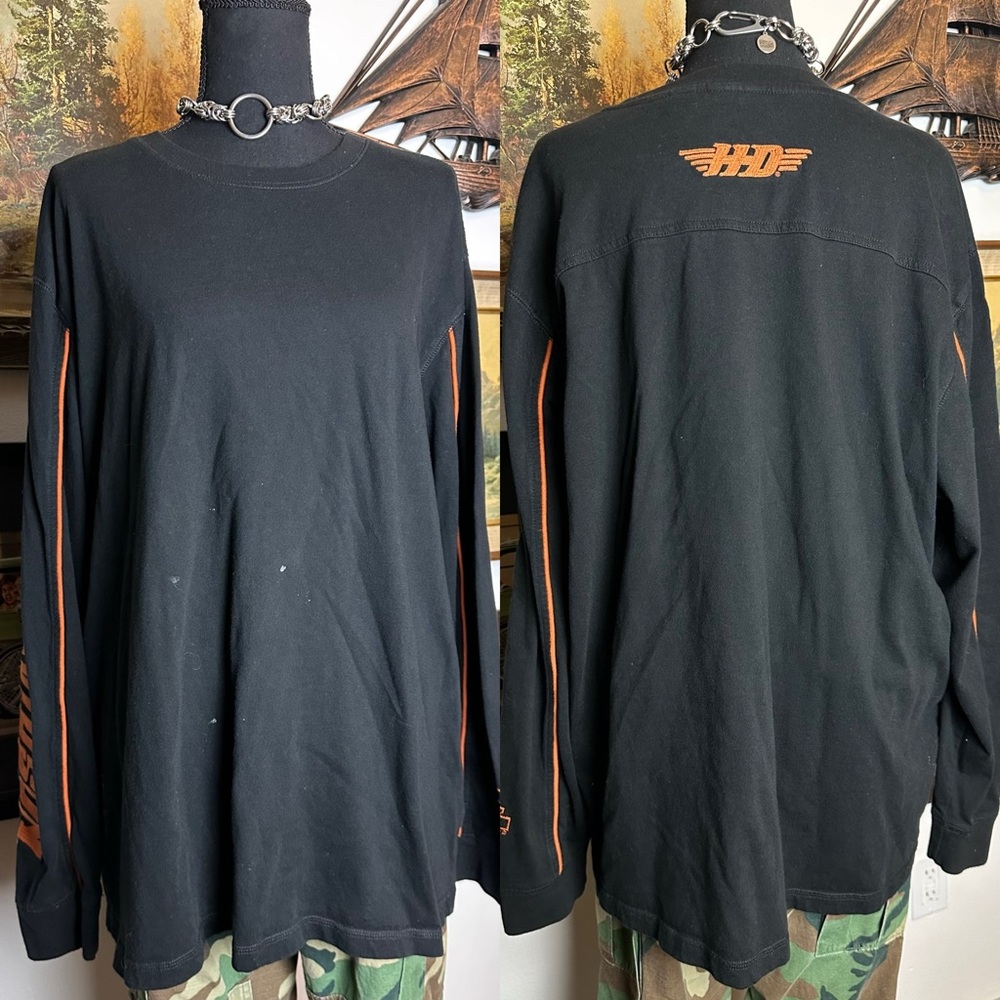 Y2K Harley-Davidson H-D Long Sleeve Pull-Over Size 2XL